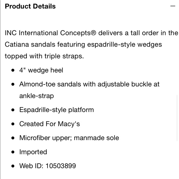 INC Women's Catiana Wedge Sandals - Picture 7 of 8